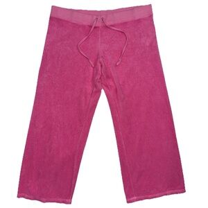 Vintage Juicy Couture Pink Velour Sweatpants Girl’s Medium